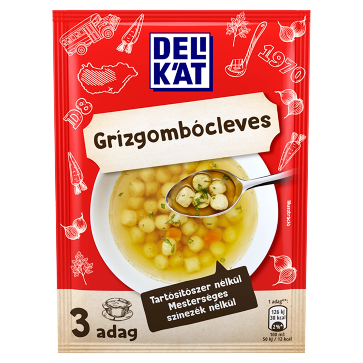 DELIKÁT GRÍZGOMBÓCLEVES 31G