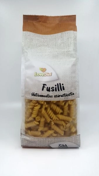 LOVE DIET FUSILLI GLUTÉNM.SZ.TÉSZTA 500G