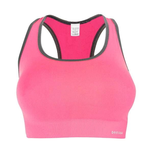 Dressa Active seamless varrás nélküli női top sportmelltartó – pink