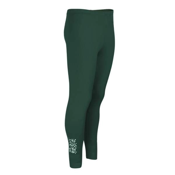 Dressa Jersey női pamut leggings – sötétzöld