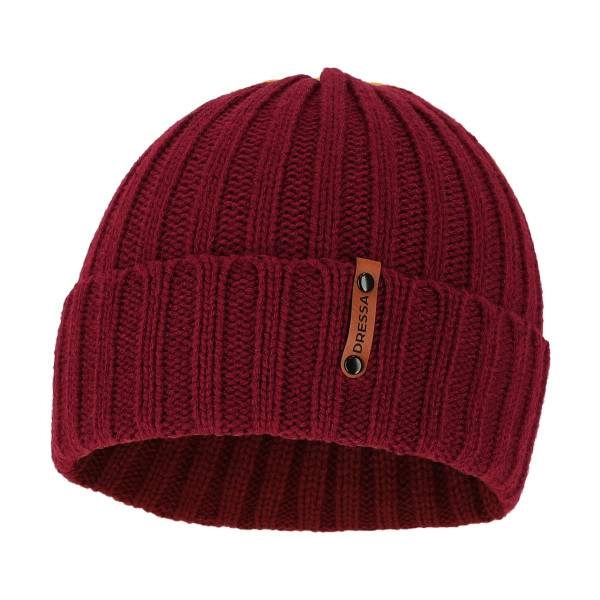 Dressa Recycled Winter kötött téli sapka – burgundy