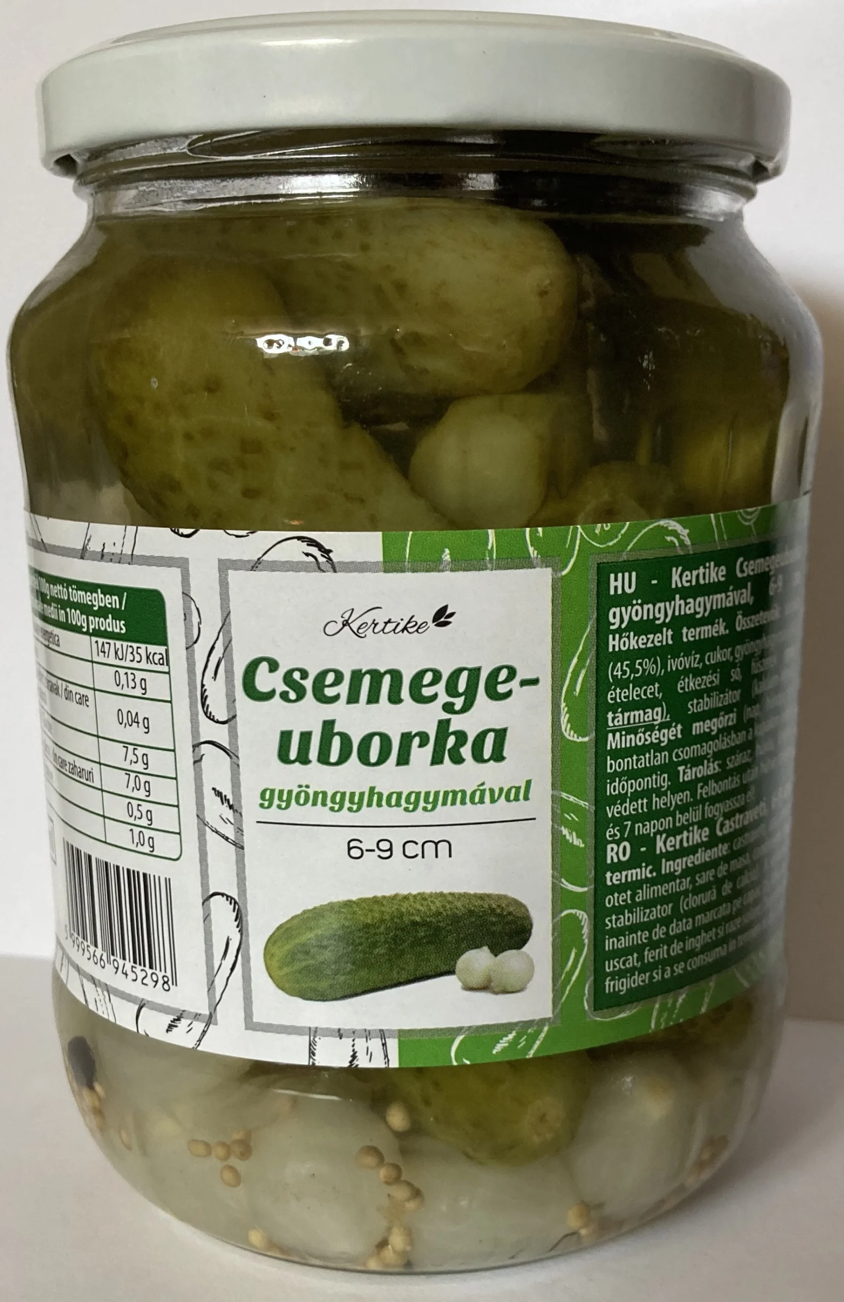 KERTIKE UBORKA 6-9CM GYÖNGYH.660G/ 340G