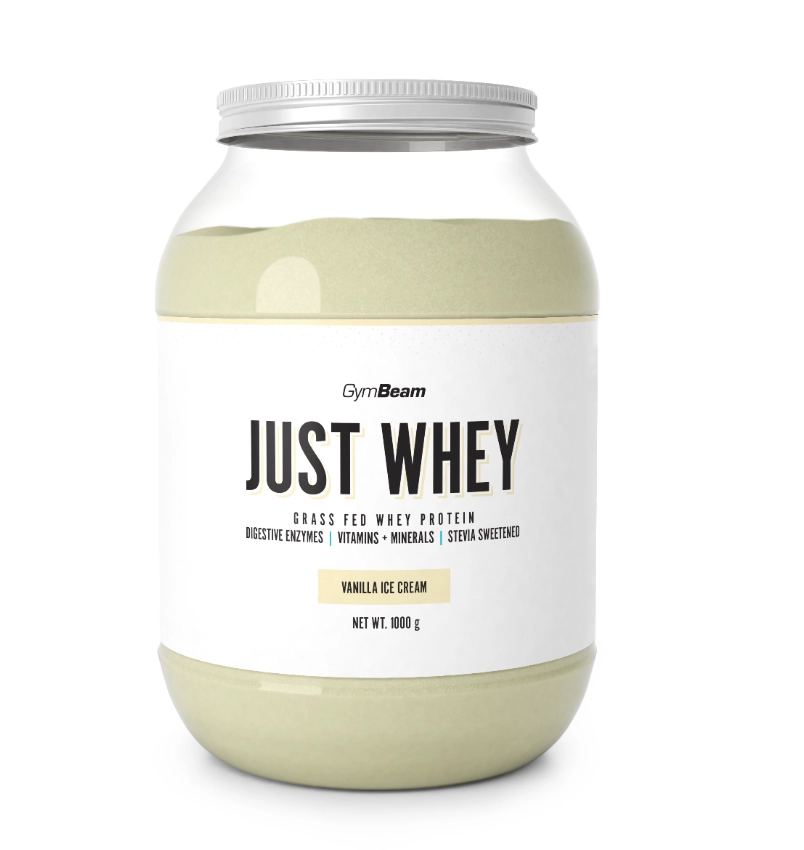 Just Whey fehérje vanília fagylalt ízű 1000g  – Gymbeam