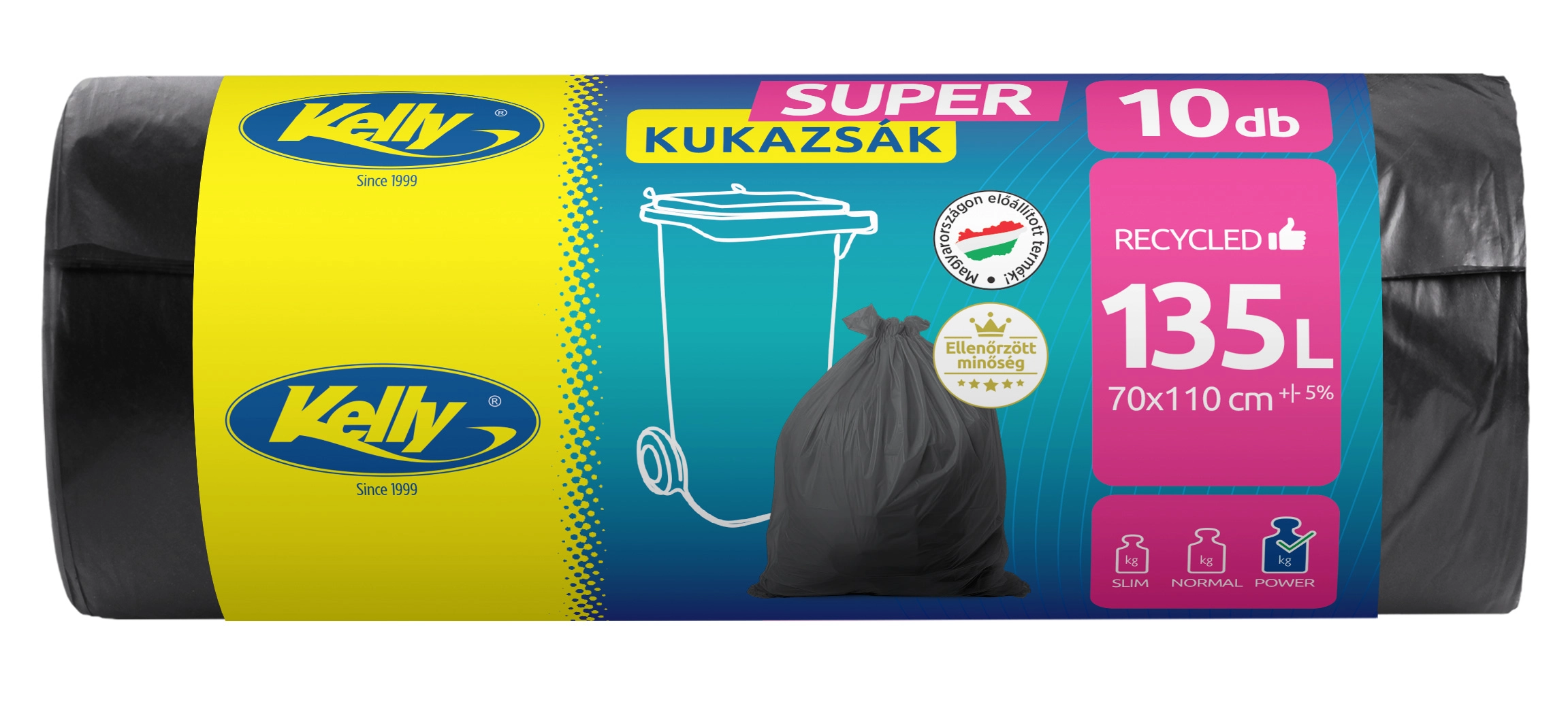 KELLY SZEMETESZSÁK 135L 10DB