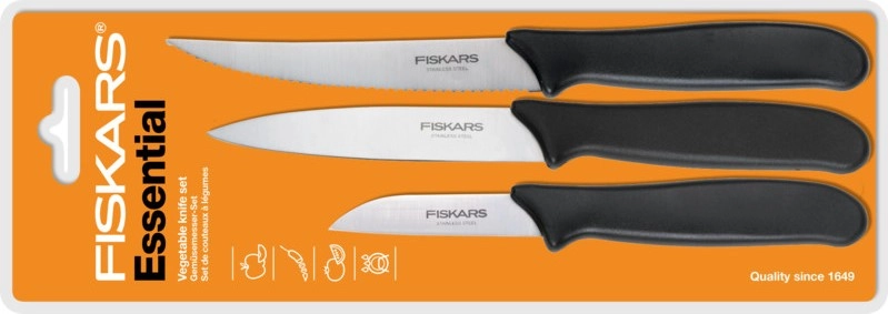 Essential zöldségkés készlet 3 részes – Fiskars