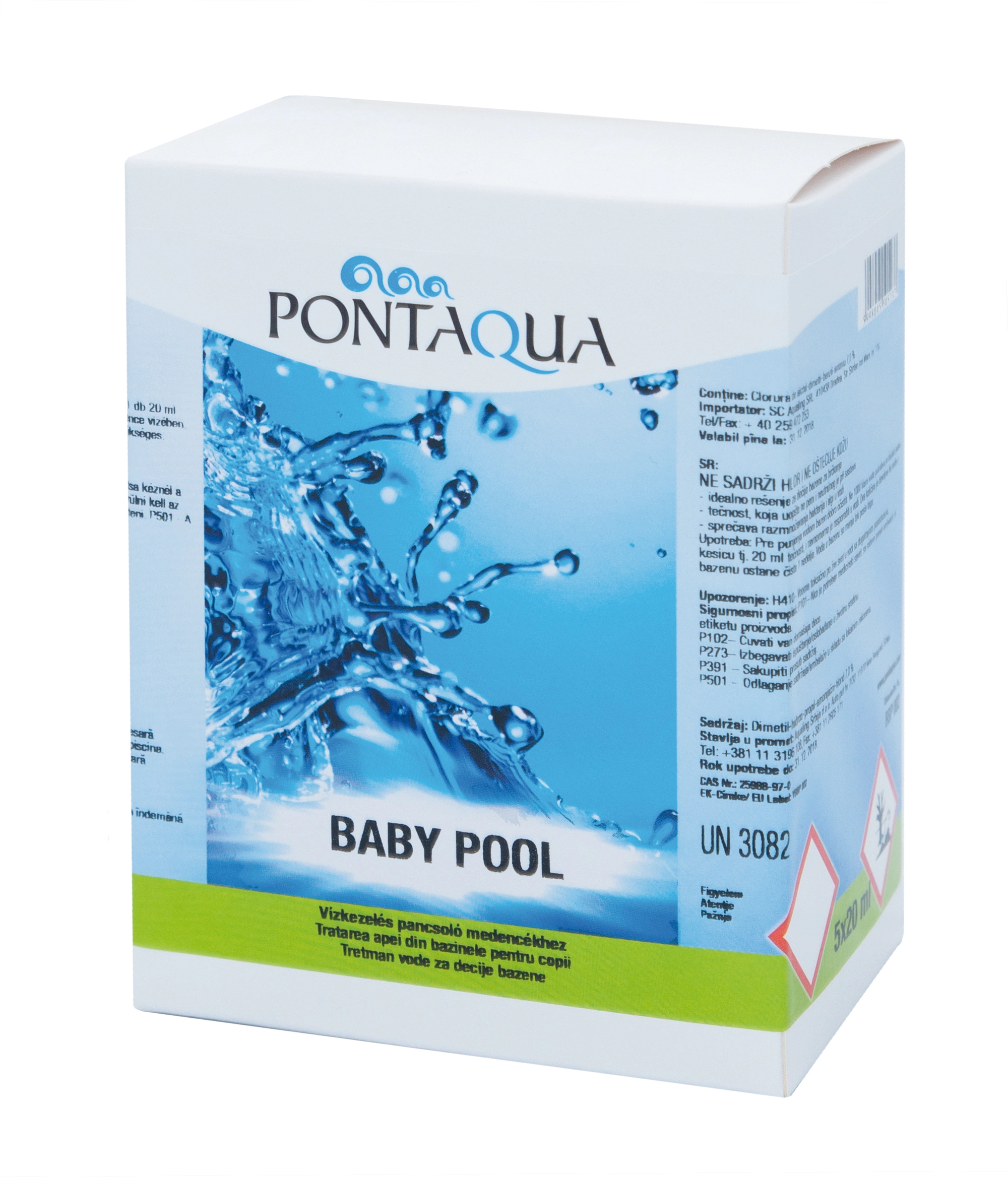 Baby Pool gyerek medence víz fertőtlenítő 5×20 ml