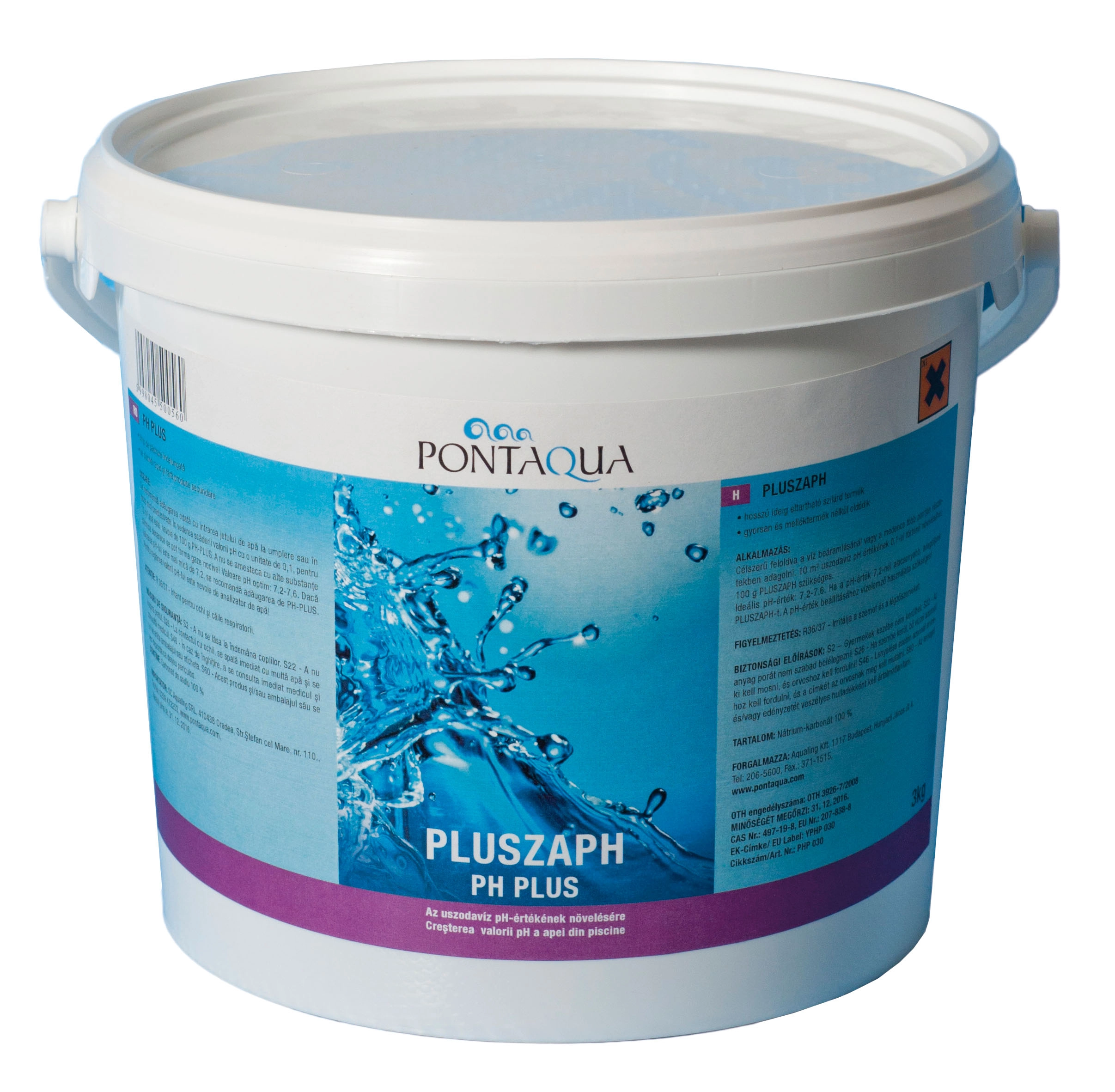 Pluszaph 3 kg-os pH növelő – Pontaqua