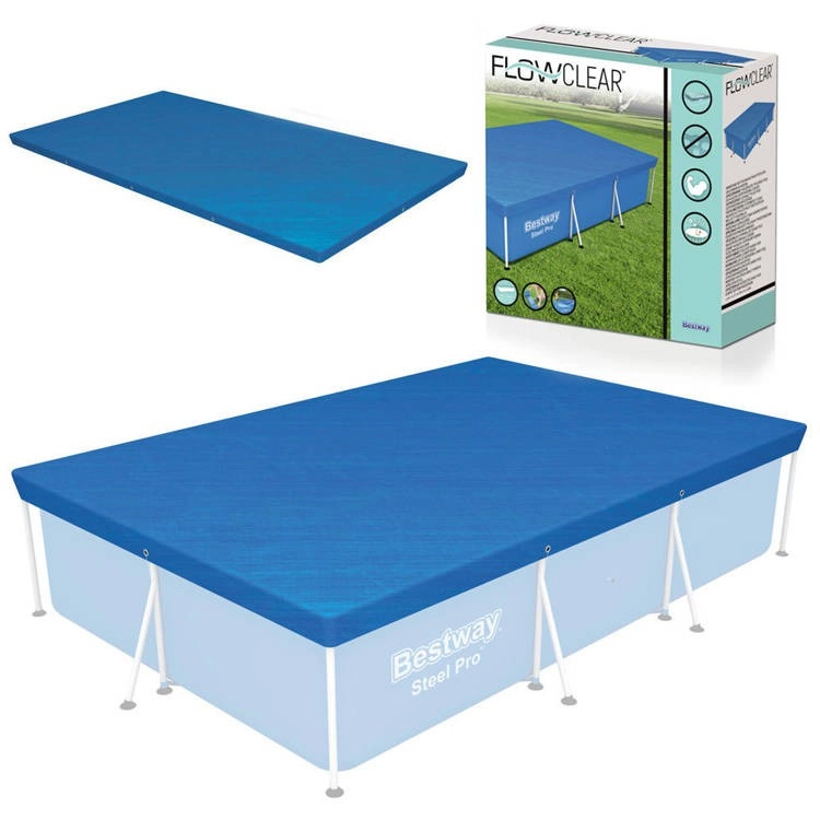 Bestway medence takaró fólia 300 cmx 201 cm x66 cm-es medencéhez