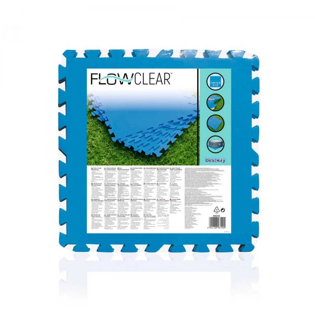 Bestway kék habszőnyeg medencéhez 50 x 50 cm – 9 db