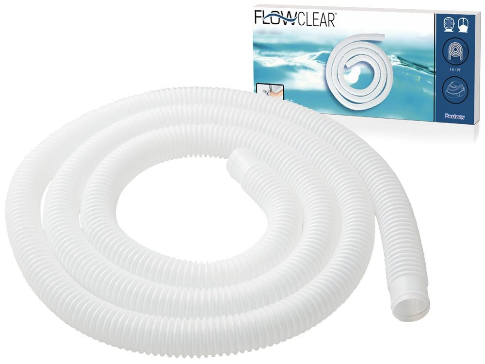 Bestway gégecső 300 cm x 32 mm vízforgatókhoz, vízmelegítőkhöz és medenceporszívókhoz