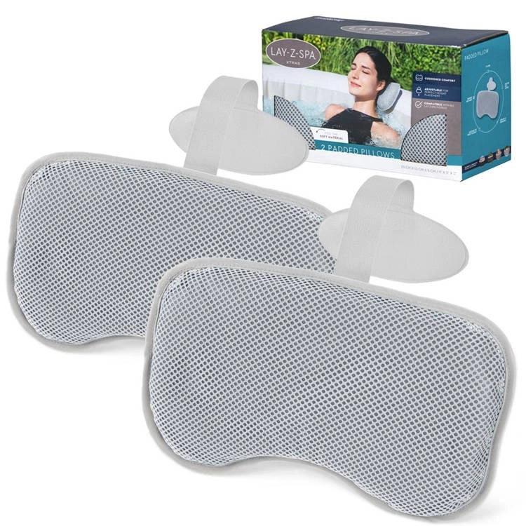 Bestway jacuzzi fejtámla – 2 db, minden Lay-Z-Spa modellel kompatibilis, 23 x 13 x 5 cm, szürke