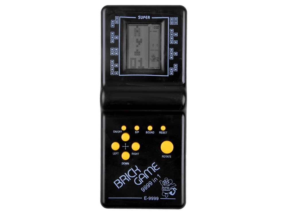 Klasszikus tetris játék fekete színben