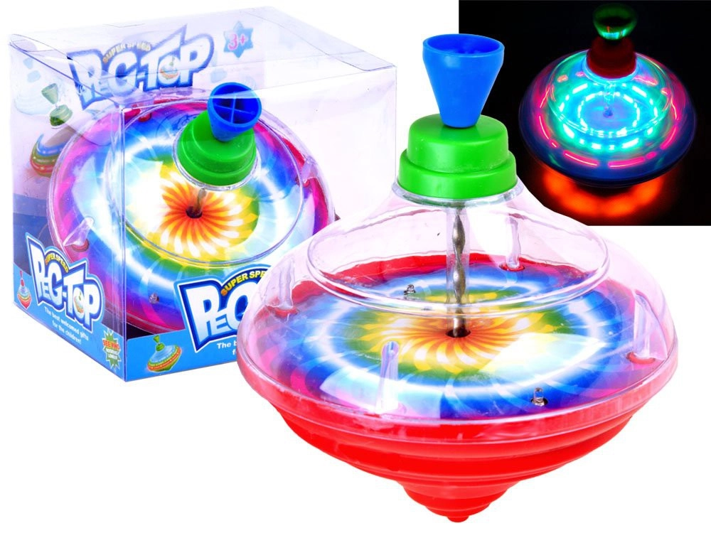 Zenélő, világító búgócsiga