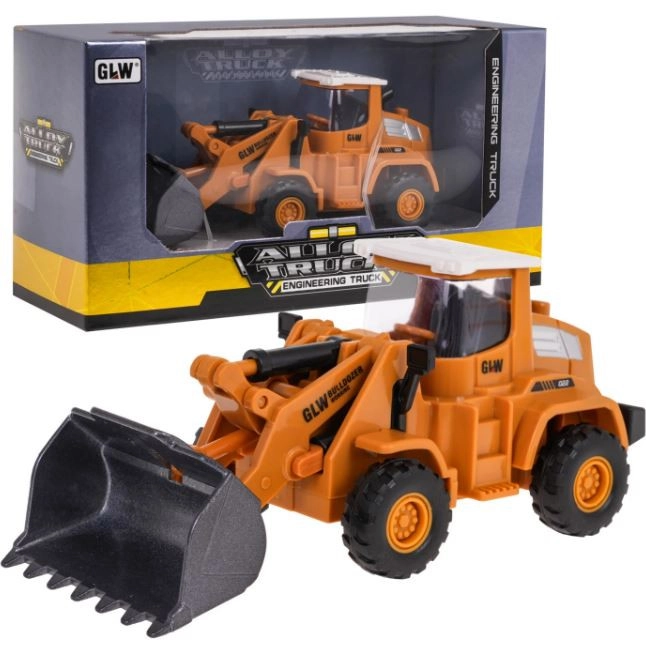 Műanyag kotrógép mozgatható fém kanállal