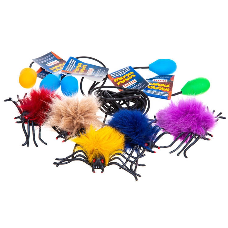 Pumpával ugráló szőrös pók