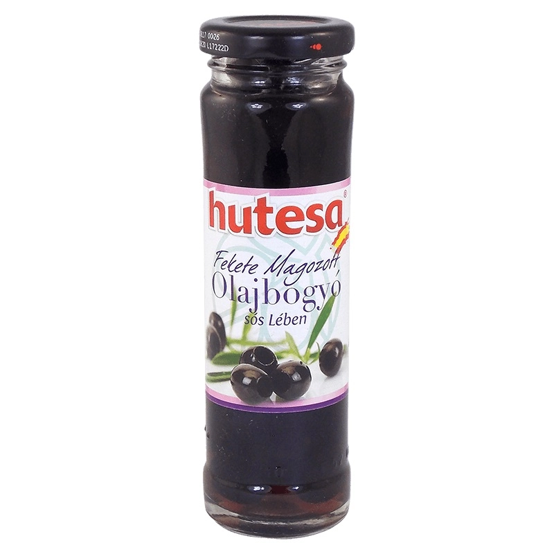 HUTESA FEKETE MAGOZOTT OLIVABOGYÓ ÜV. 140G/ 60G