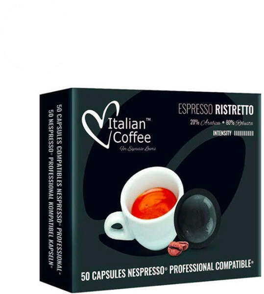 ITALIAN COFFEE RISTRETTO NESPRESSO PROFESSIONAL KOMPATIBILIS KÁVÉPÁRNA 50DB