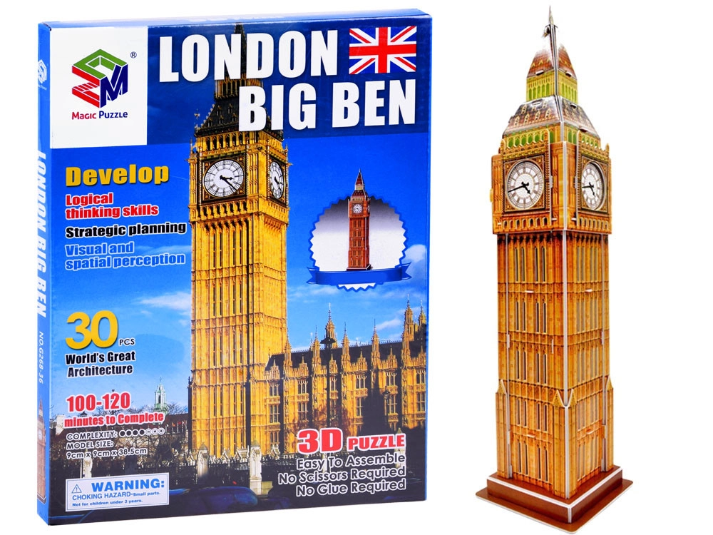 30 darabos 3D puzzle – London Big Ben