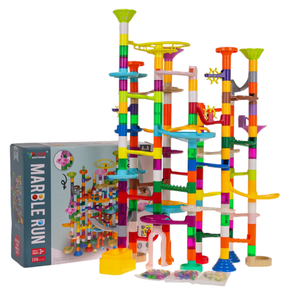 Giga nagy golyópálya ( 140 építőelem + 60 golyó)