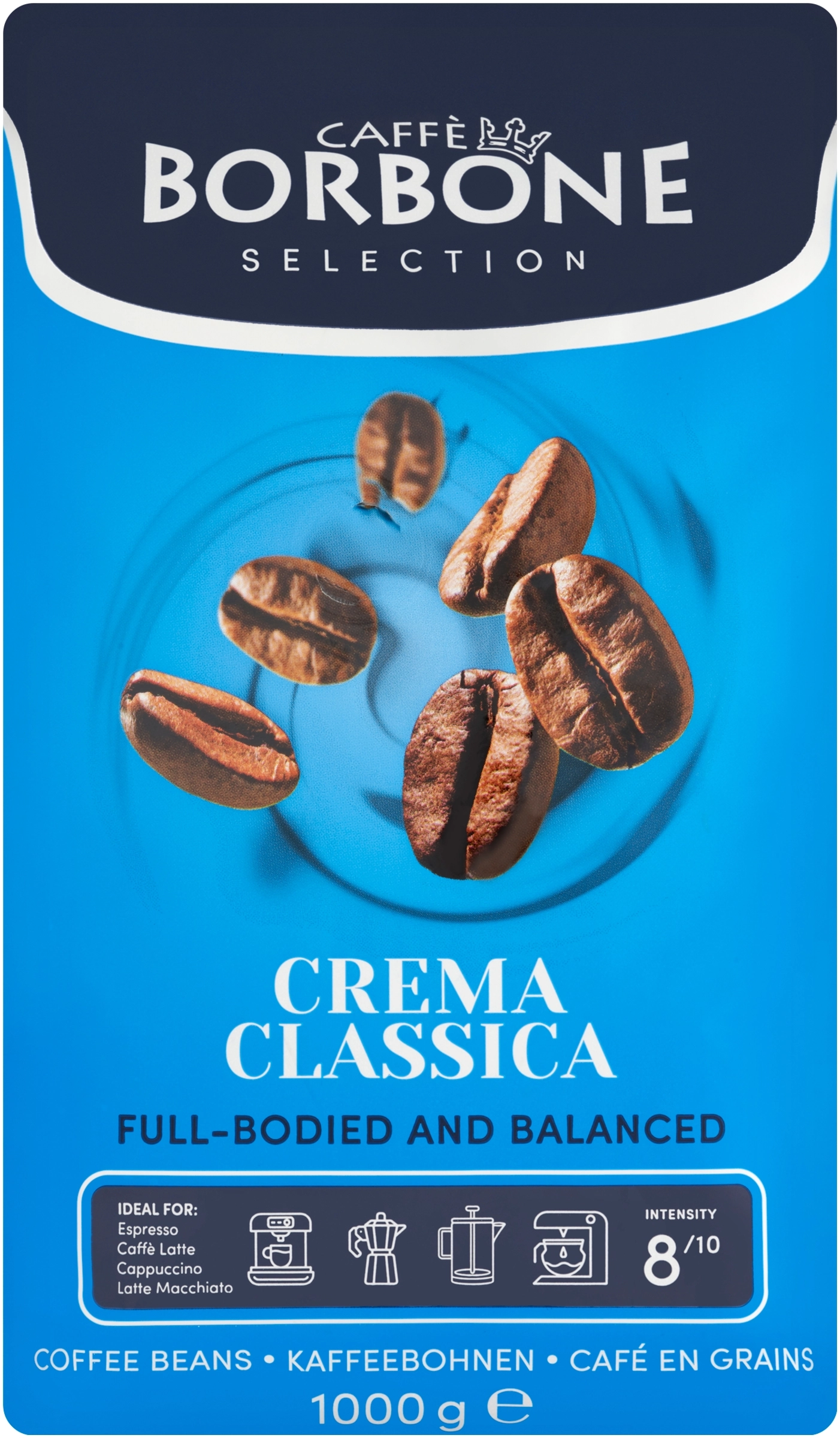 Caffè Borbone Crema Classica szemes pörkölt kávékeverék 1 kg