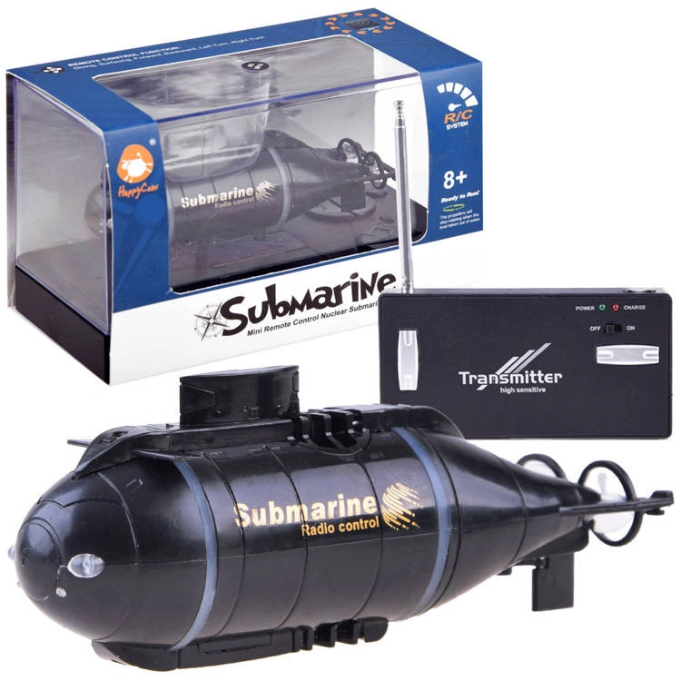 Távirányítós tengeralattjáró- Fekete