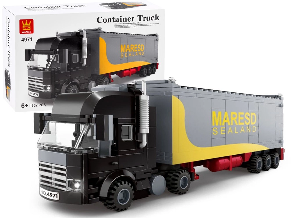 352 darabos építőkocka készlet – konténeres kamion