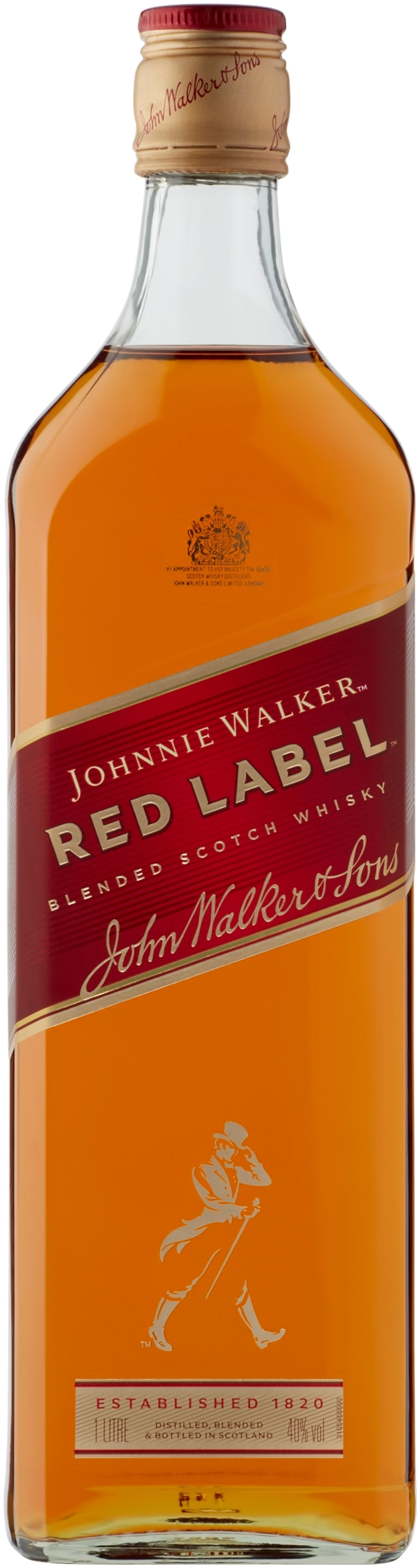 JOHNNIE WALKER RED LABEL 40% ÜV. DRS 1L