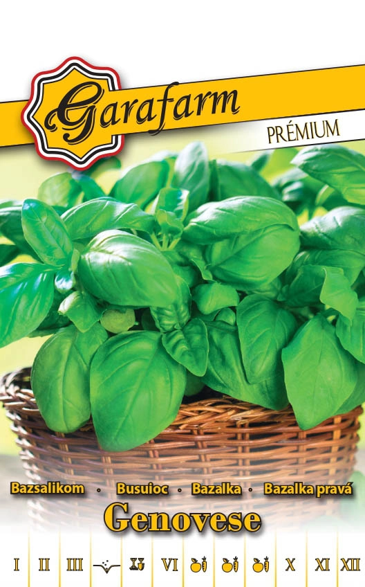 Garafarm Premium zöldség Bazsalikom Genovese nagylevelű 2g