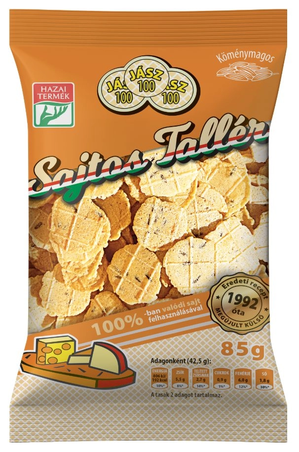 JÁSZ SAJTOS TALLÉR KÖMÉNYES 85G