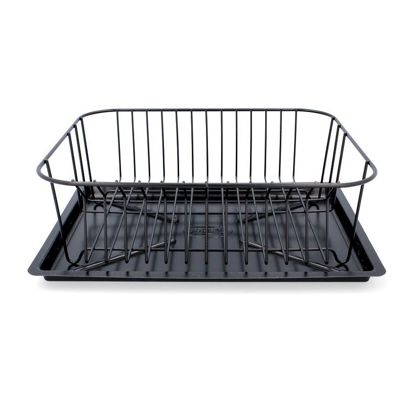 Fekete acél edénycsepegtető tálca