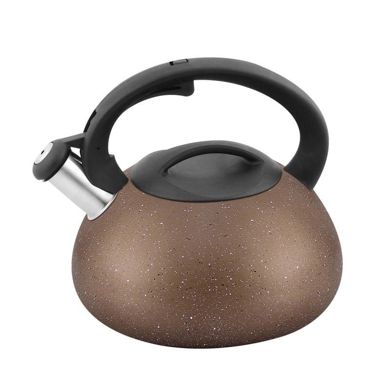 Iwo rozsadamentes acél teafőző barna színben 2,5 literes