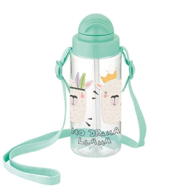 Lámás szívószálas gyerek kulacs