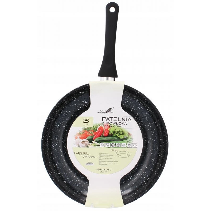 Serpenyő 28cm 2,3 mm-es kerámia bevonattal (indukciós)