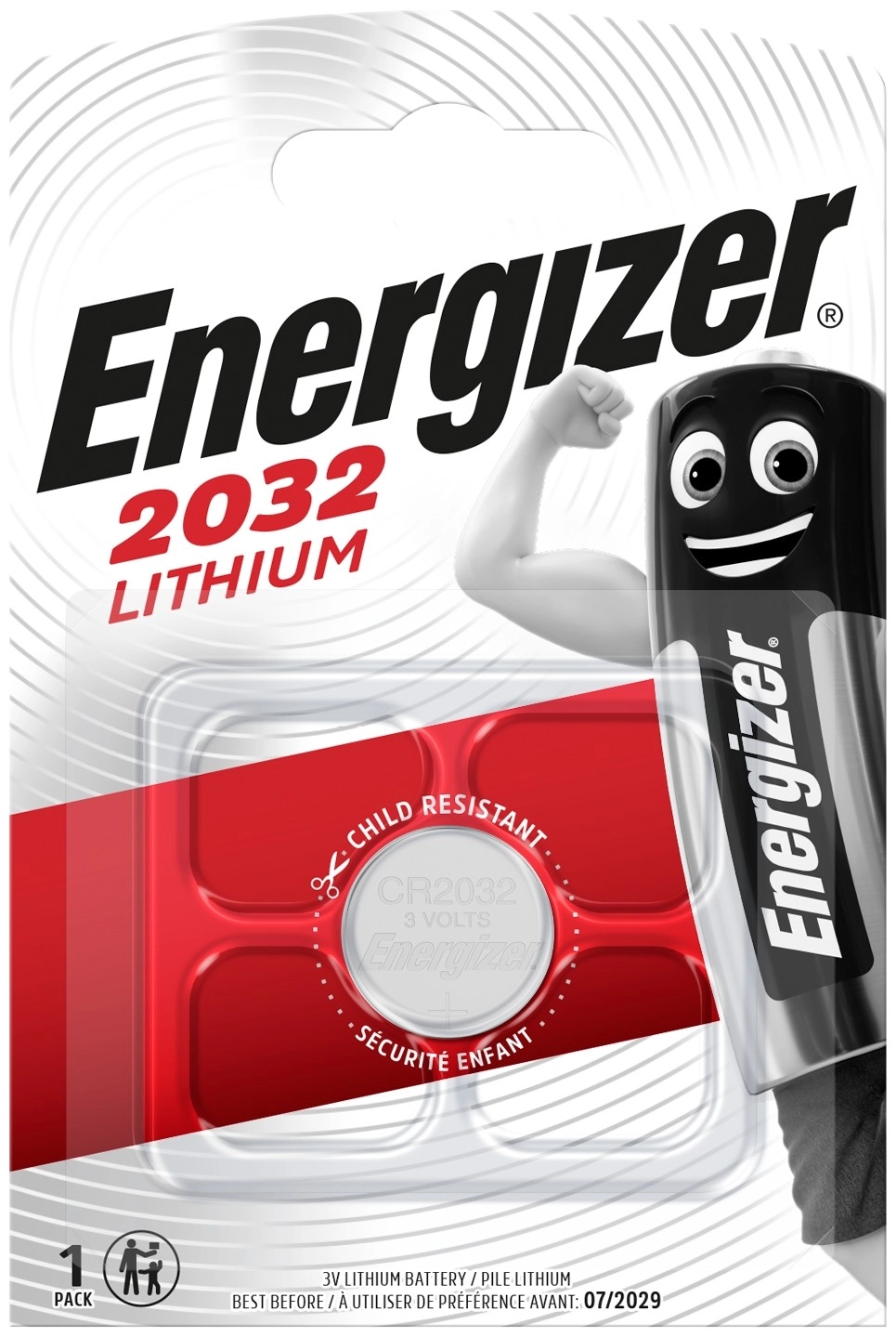 Energizer Gombelem Lítium CR2032 B1 1db EGCR2032