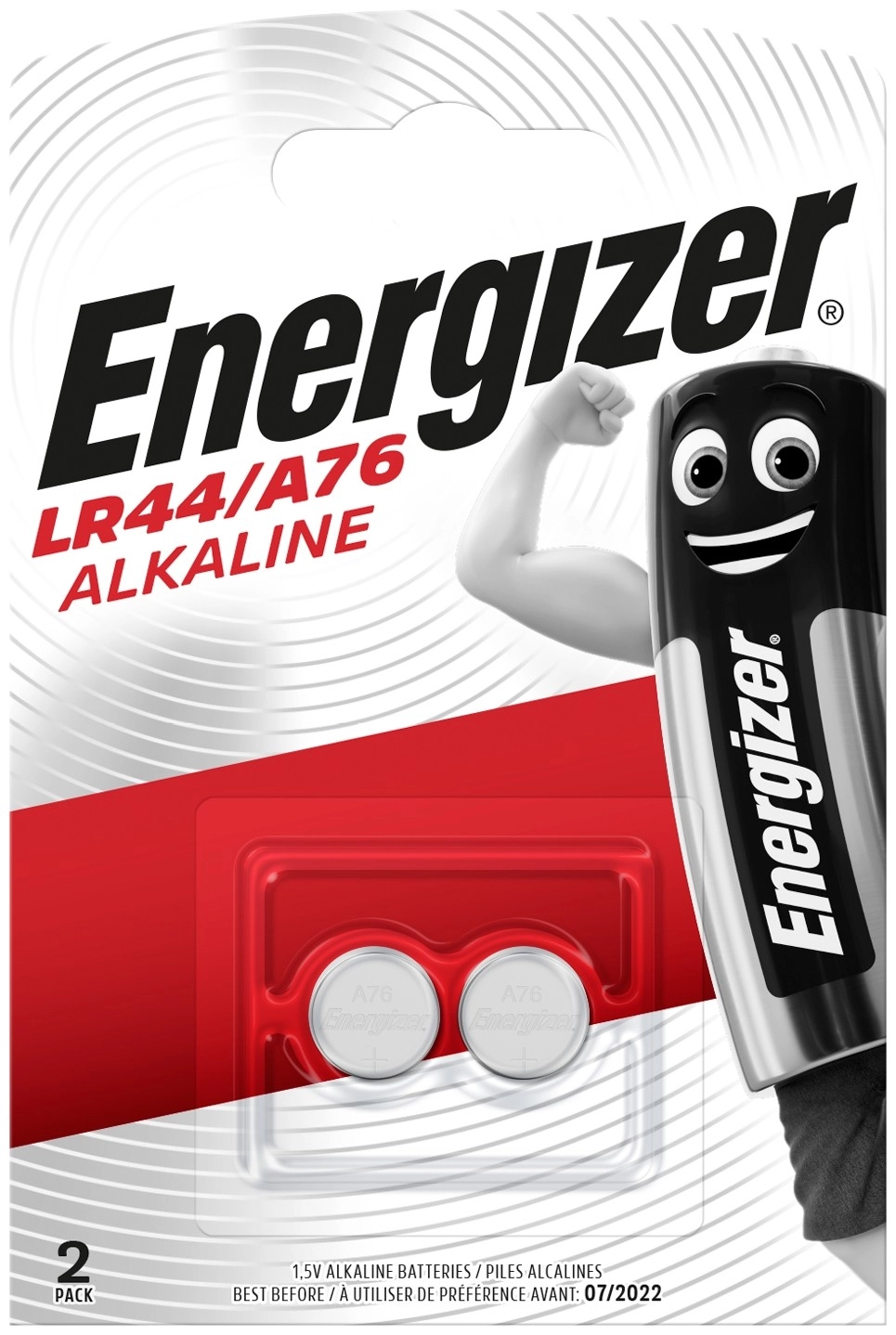 Energizer Gombelem Alkáli AG13 LR44 B2 2db EGLR44