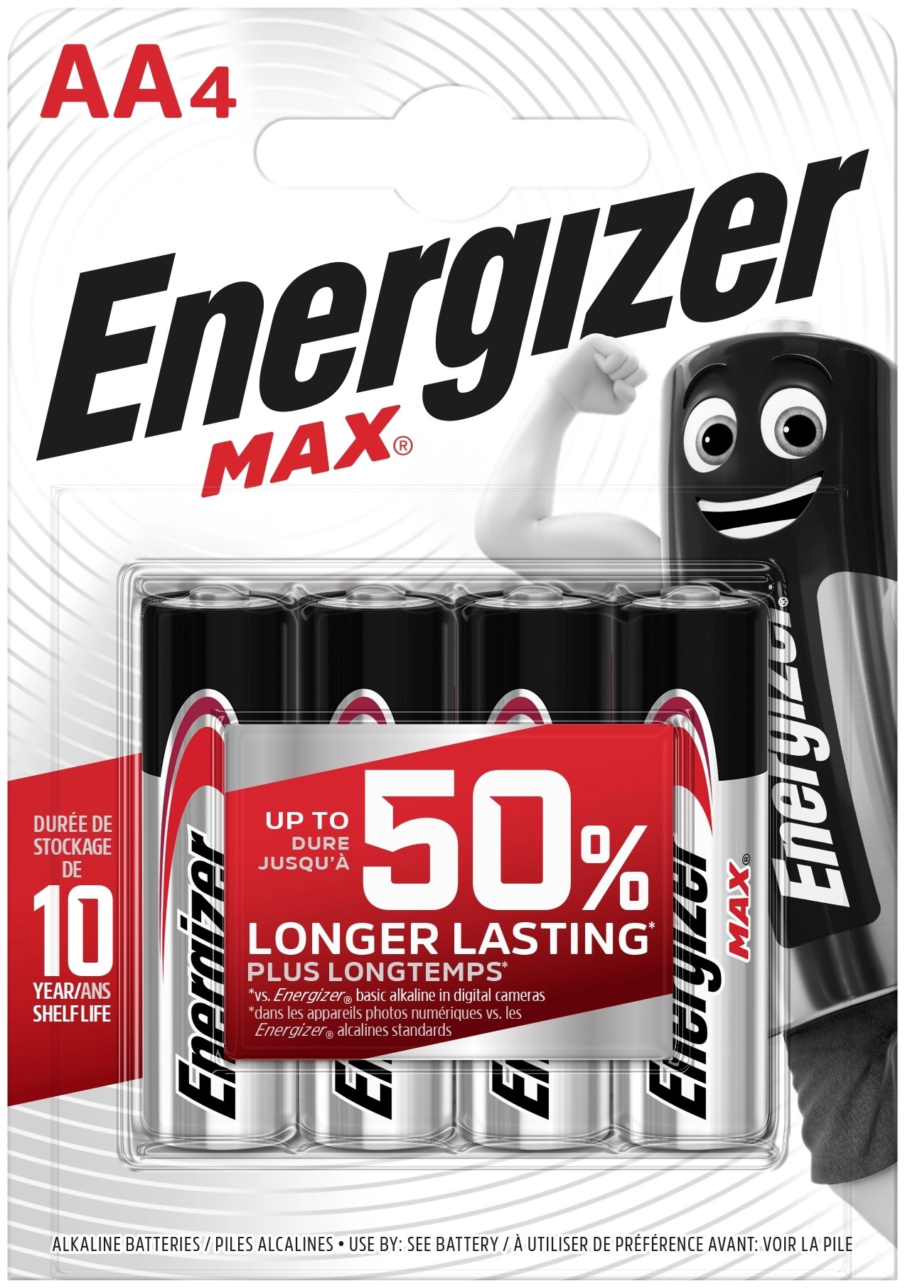 Energizer Max Alkáli Ceruza Elem AA B4 4DB EMAA