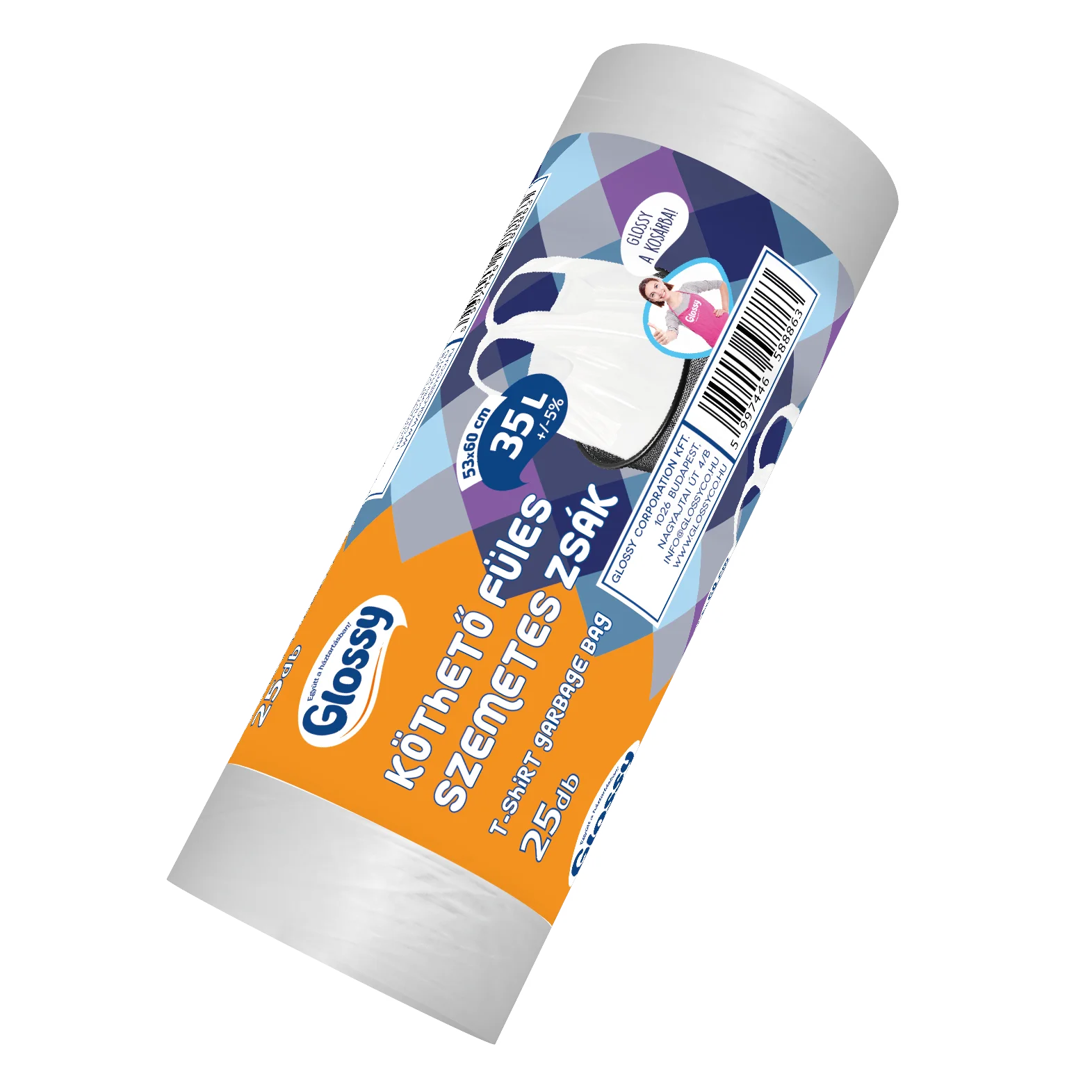 GLOSSY KÖTHETŐ FÜL.SZEM.35L 53X60CM 25DB