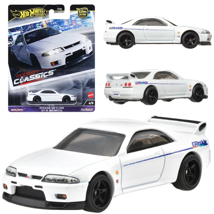 Mattel Hot Wheels Prémium Nissan Skyline GT-R öntött kisautó