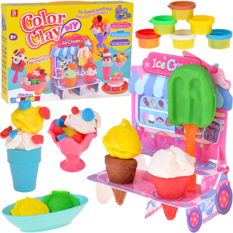 Alkoss kreatív desszertet! FAGYLALTOZÓ modellező gyurma + kiegészítők