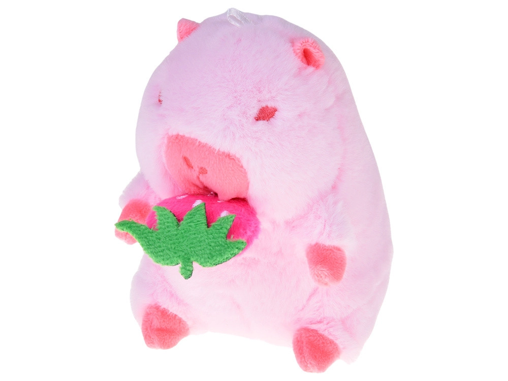 Imádnivaló KAPIBARA mini plüss kabalafigura 10 cm – rózsaszín