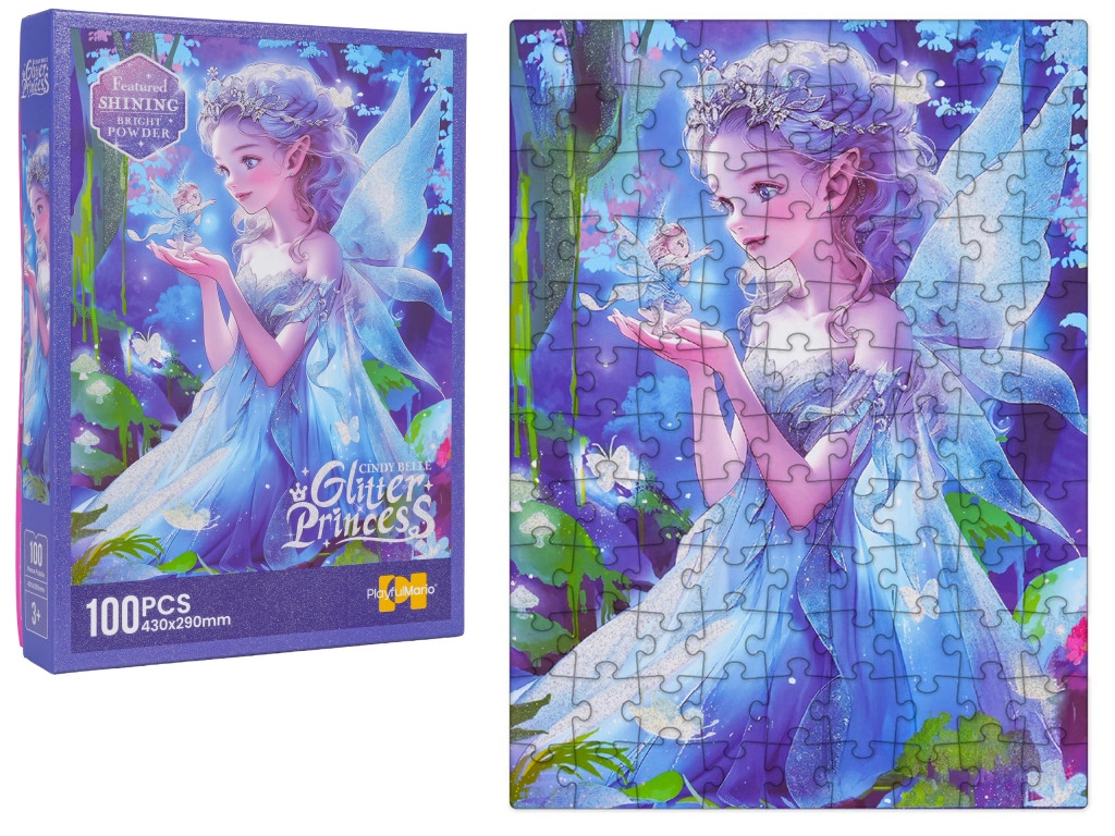 100 darabos kirakós készlet: Kék Hercegnő