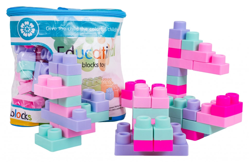 Puha kockák készlet – 56 darabos