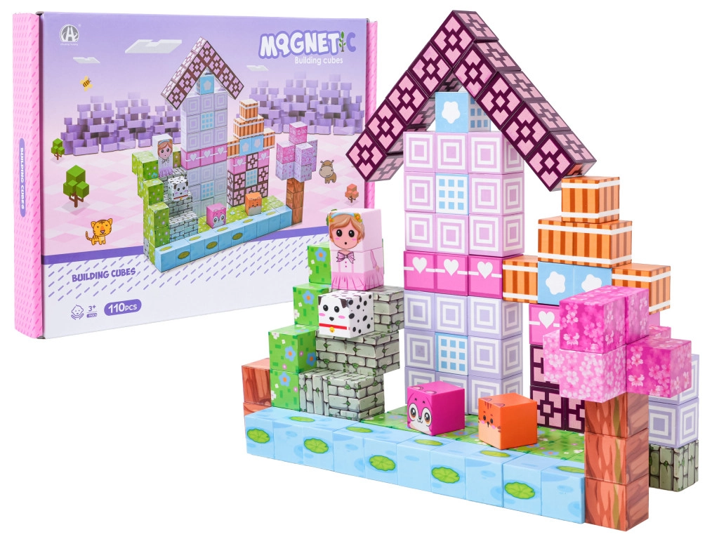 Mágneses kocka készlet – 110 darabos