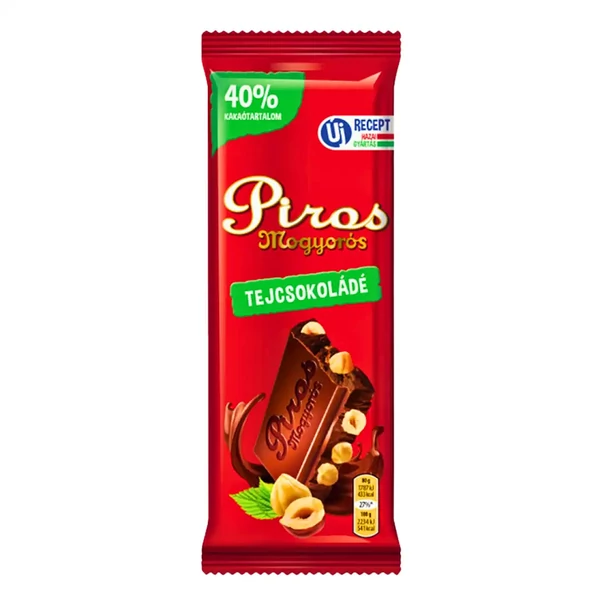 PIROS MOGYORÓS TEJCSOKOLÁDÉ ÚJ 80G