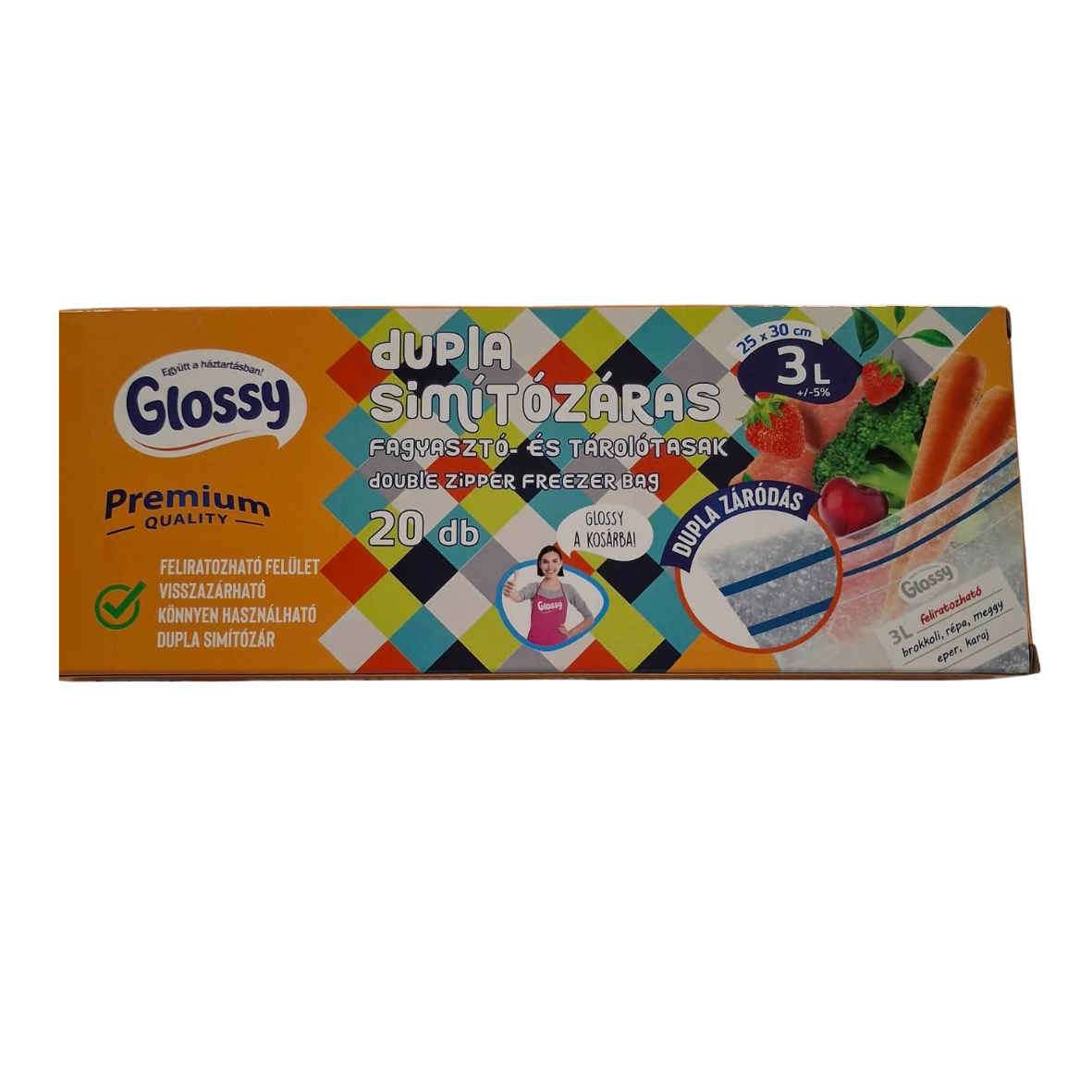 GLOSSY DUPLA SIMÍTÓZ.FAGY.TÁR.T.3L. 20DB