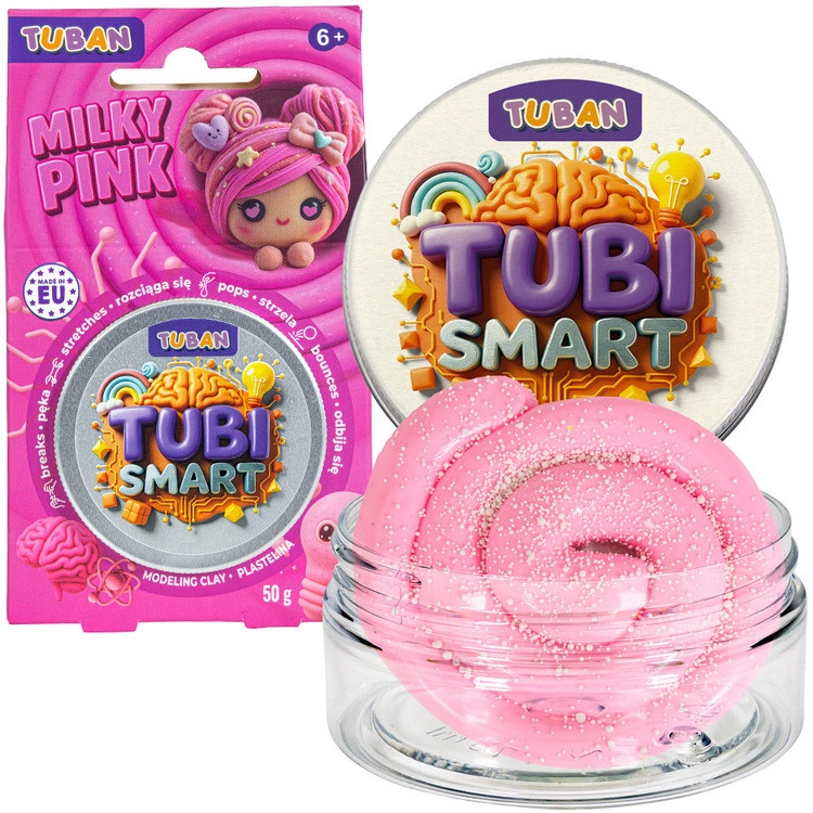 Tubi Smart szenzoros agyag – Milky Pink