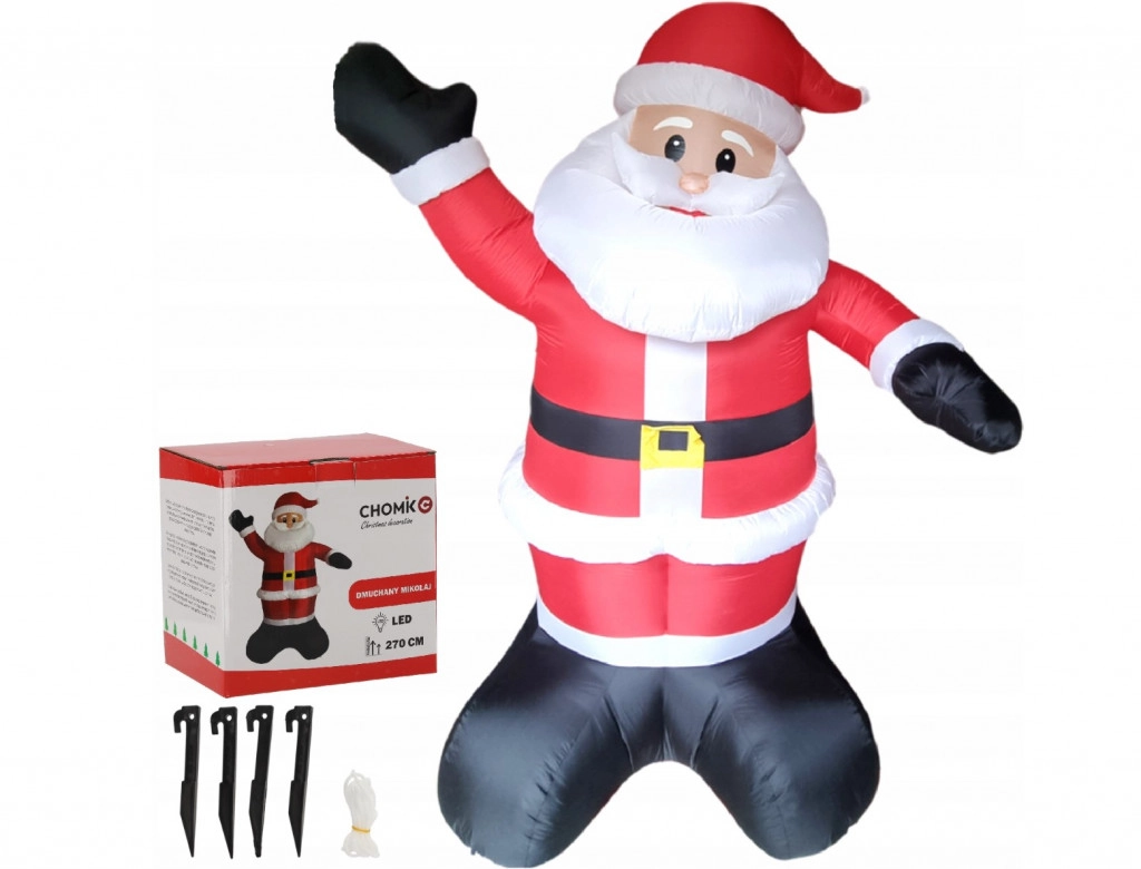 Felfújható Mikulás LED fénnyel – 270 cm