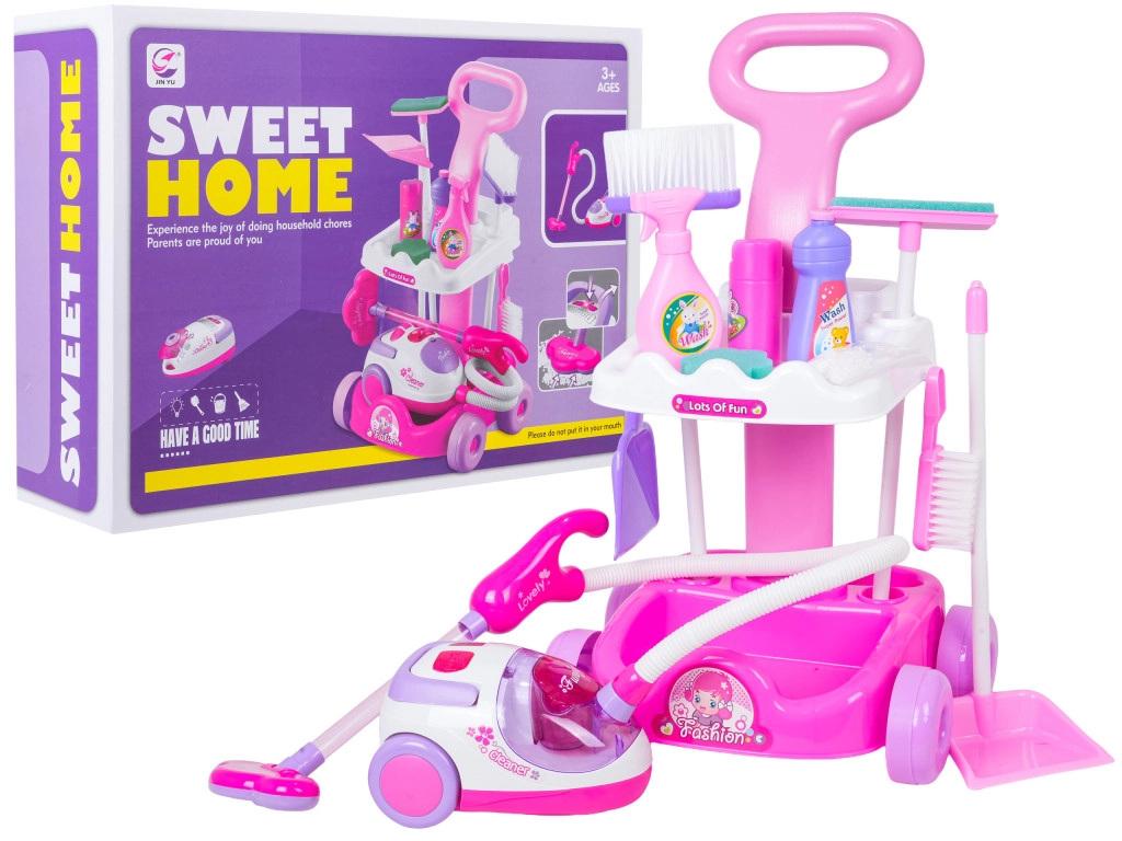 Interaktív porszívóval ellátott takarítókészlet gyerekeknek