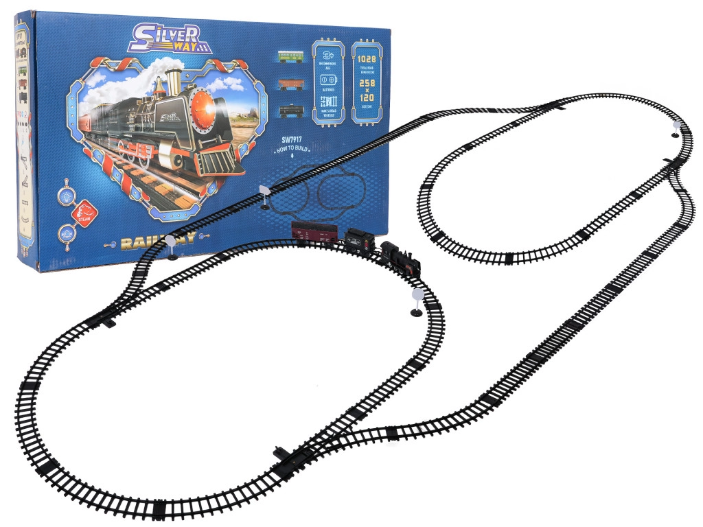 MEGA Retro Vonat Füst, Fény és Hangfunkcióval