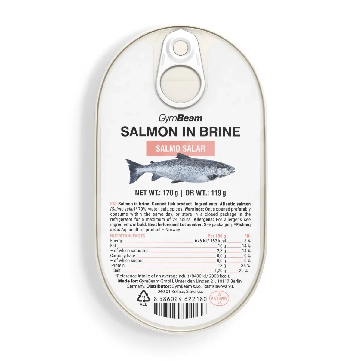 Lazacfilé paradicsomszószban 170/85g – GymBeam